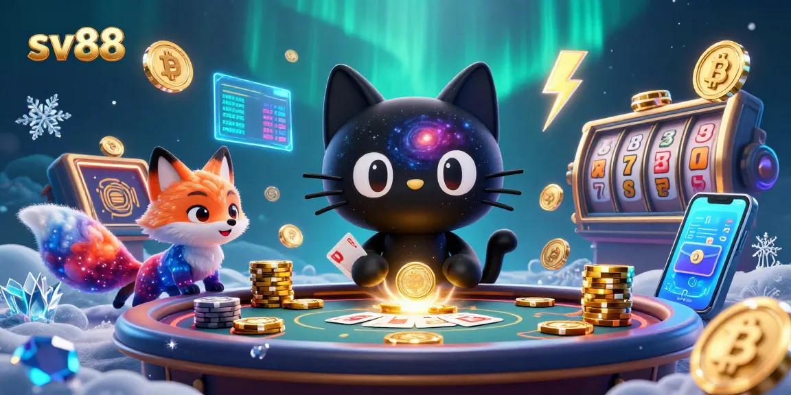 Experience thrilling gameplay with sv88 at a vibrant cosmic casino filled with digital treasures.