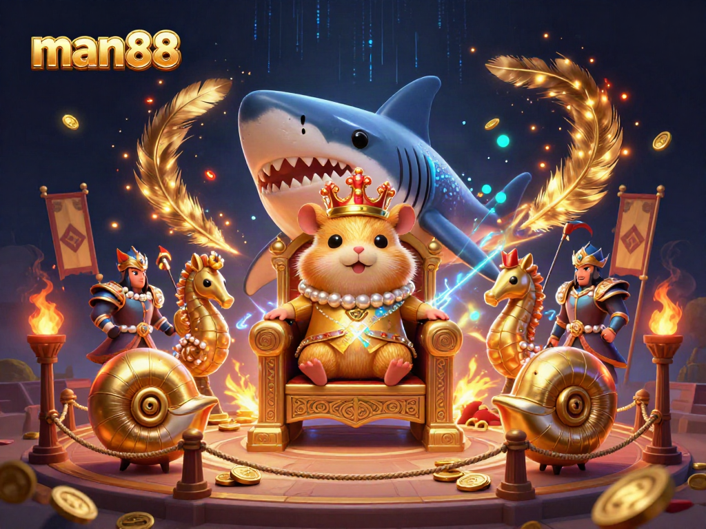 Engage with thrilling man88 casino experiences featuring a hamster king in a vibrant 3D setting.