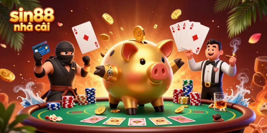 Experience big wins at sin88 nhà cái with thrilling poker action featuring vibrant characters.