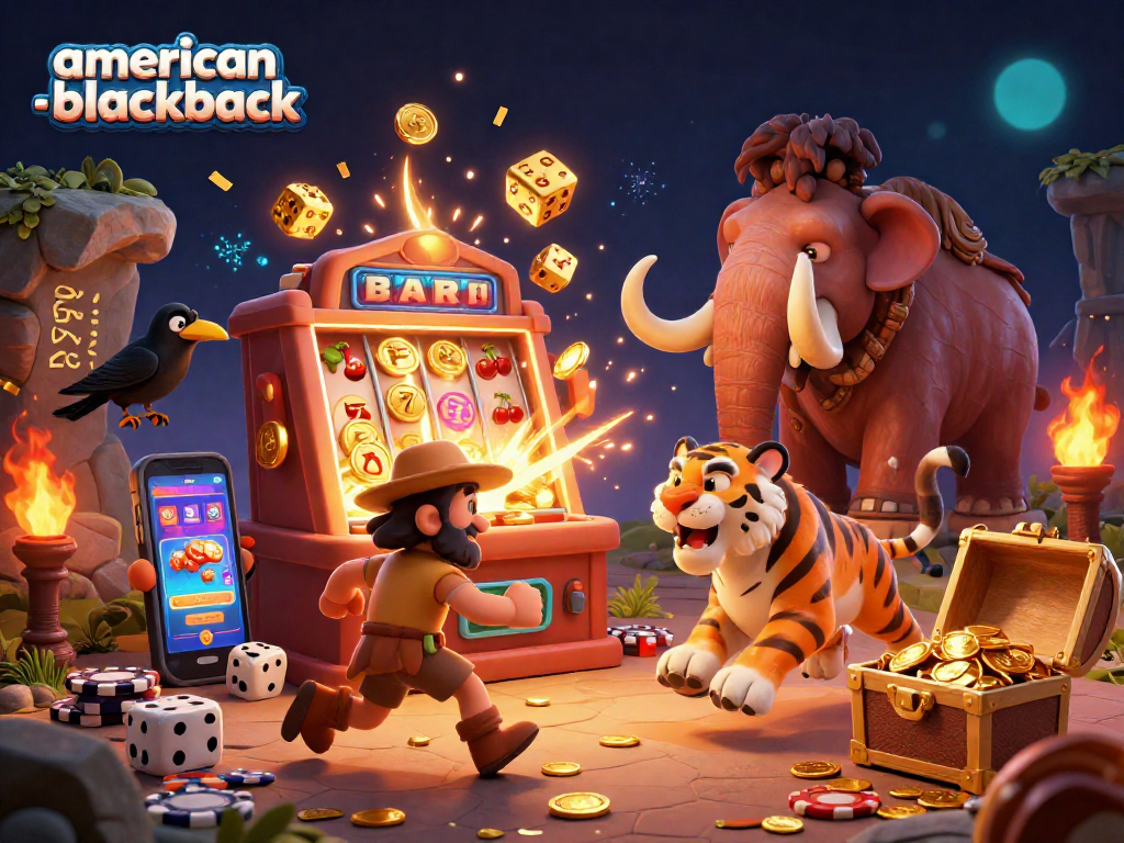 Experience the thrill of american-blackjack with dynamic casino characters and vibrant gaming elements!