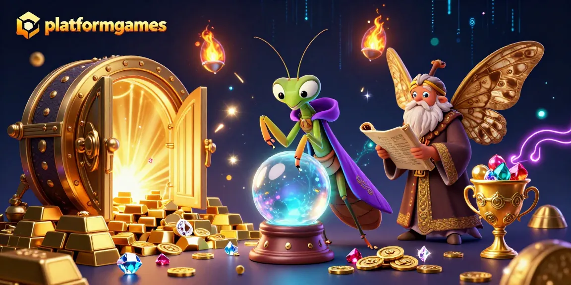 Engage in platformgames with vivid characters revealing casino treasures and mystical elements.