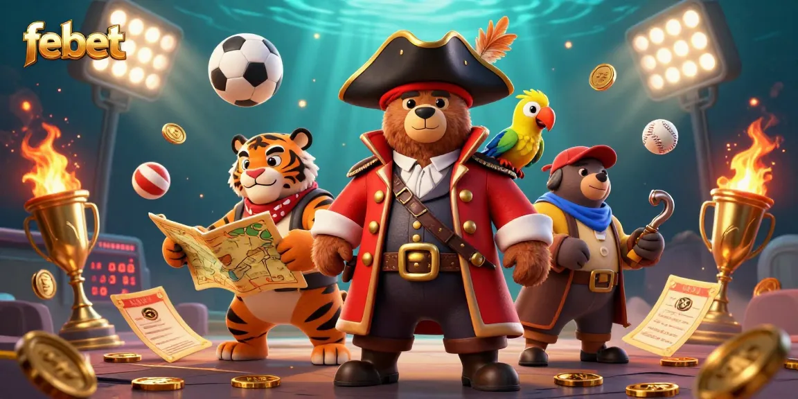 Experience thrilling wins at febet with a vibrant 3D casino adventure featuring pirates and treasures.
