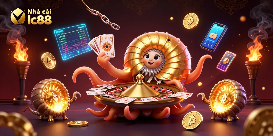 Engage with the exciting features of Nhà cái lc88 in a vibrant 3D casino scene filled with dynamic game elements.