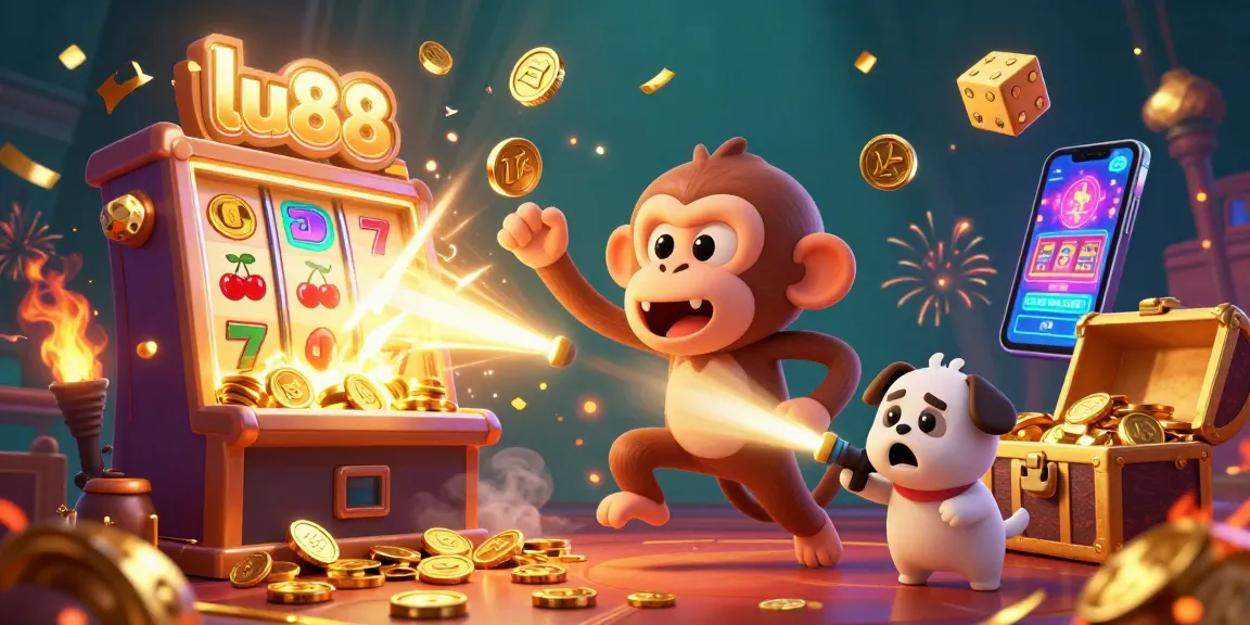 Experience thrilling gameplay at lu88, featuring golden jackpots and dynamic casino visuals.