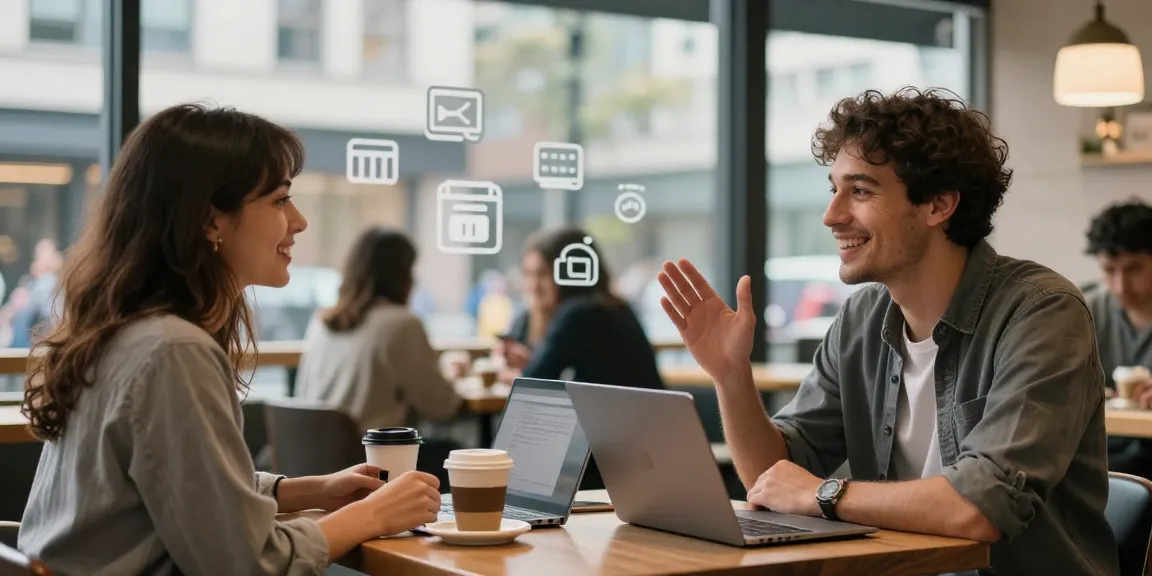 Master social dynamics through engaging conversations in a vibrant café setting.