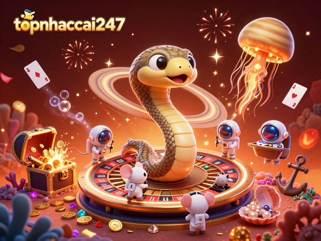 Experience thrilling gameplay with topnhacai247 as cartoon mice bet on the celestial roulette!