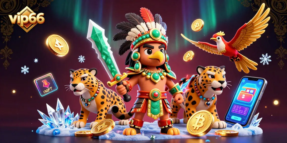 Engage in thrilling gameplay at vip66 with elite Aztec warriors and vibrant crypto elements.