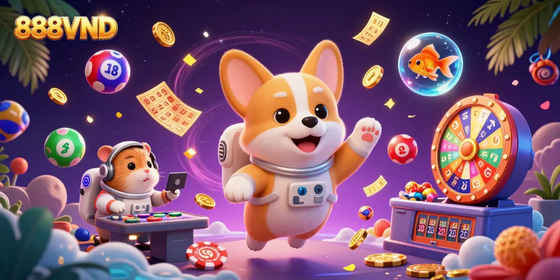 Experience the excitement of 888VND in a vibrant casino-inspired cosmic adventure.