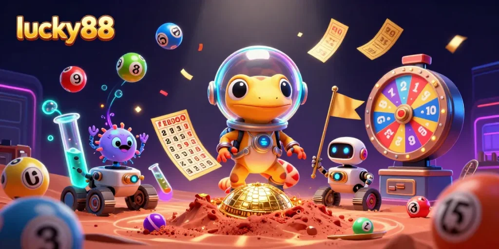 Engage with lucky88 casino adventures as a Martian gecko uncovers golden treasures.