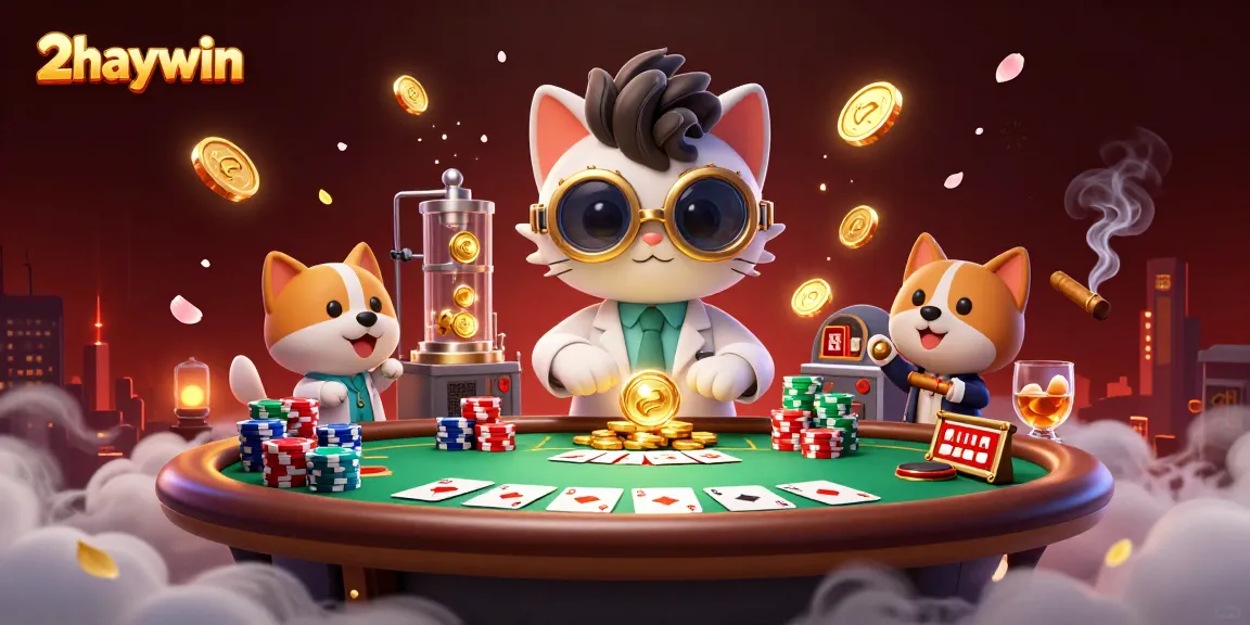 Engage with thrilling casino actions at 2haywin featuring vibrant poker elements and dynamic characters.