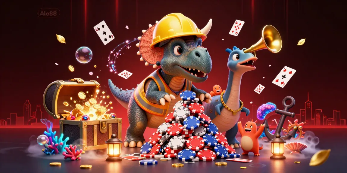 Alo88 invites players to enjoy a thrilling casino experience with vibrant characters and dynamic gaming elements.