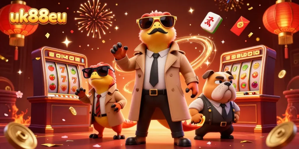 Experience thrilling action at uk88eu with cartoon raptors vying for VIP casino entry.