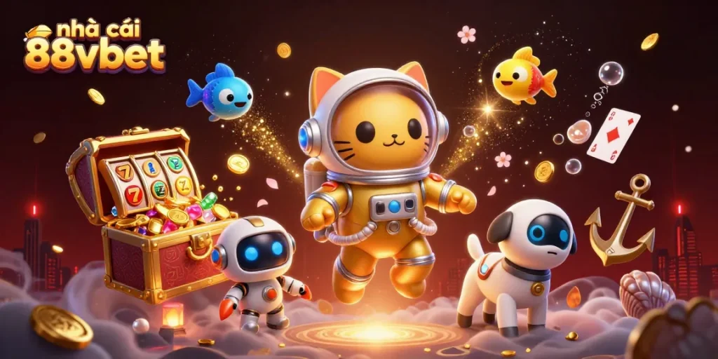Engage with exciting casino fun at nhà cái 88vbet featuring vibrant characters and slot elements.