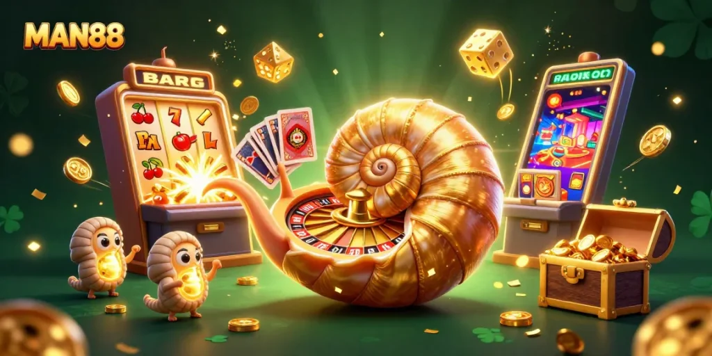 Experience MAN88's thrilling casino atmosphere with vibrant treasures and energetic gameplay.
